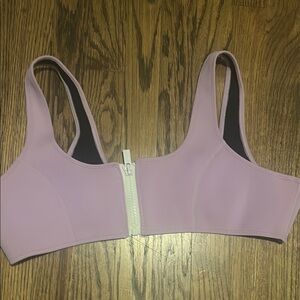 Hoaka Lavender Zip Bikini Top